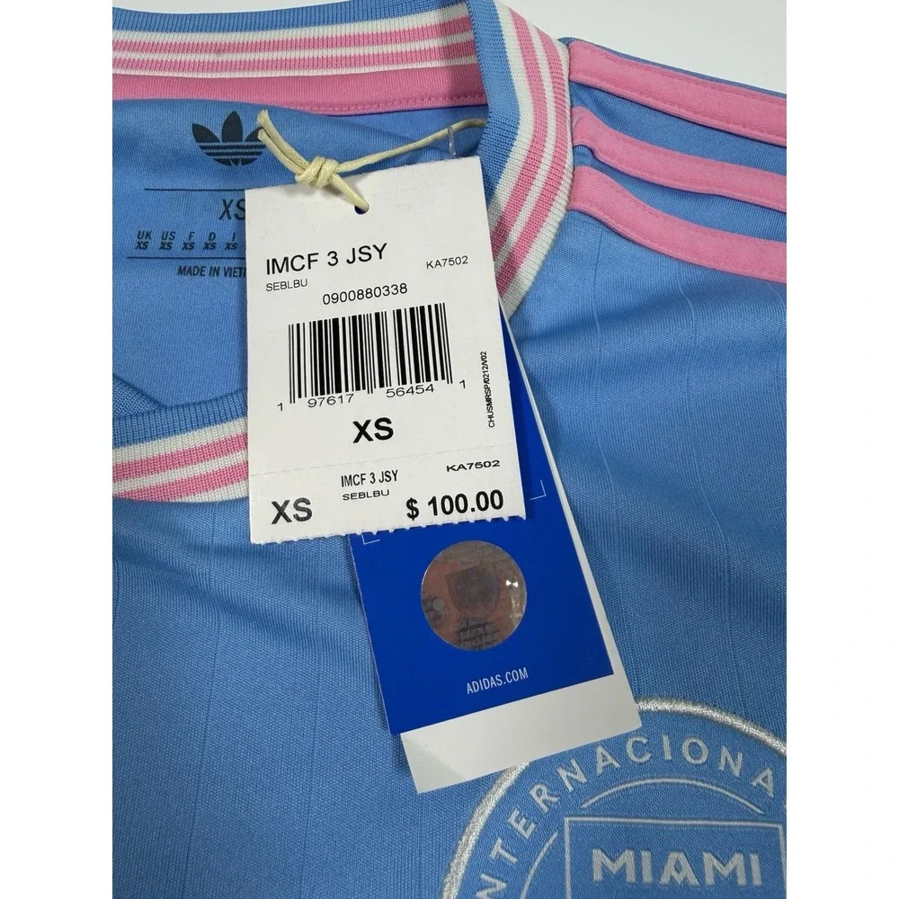 Adidas Inter Miami Lionel Messi Men's Size XS 25/26 Third Soccer Jersey Blue